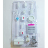 15 Pieces Children's Doll Medical Tools Play House Set With Pets, Plastic Toys, Furniture Accessories 465g